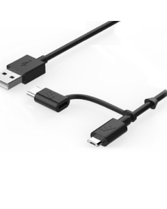 Cable 2 in 1 1.2M Black